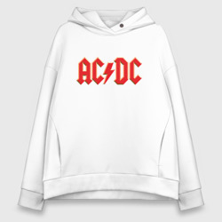 Женское худи Oversize хлопок AC/DC