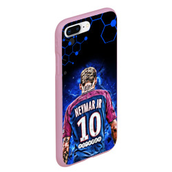 Чехол для iPhone 7Plus/8 Plus матовый Неймар Neymar JR неон - фото 2