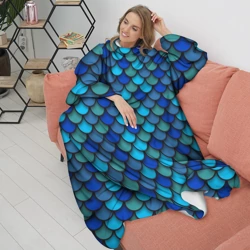 Плед с рукавами Чешуя рыбы - фото 2