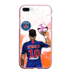 Чехол для iPhone 7Plus/8 Plus матовый Неймар Neymar ПСЖ