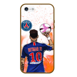 Чехол для iPhone 5/5S матовый Неймар Neymar ПСЖ