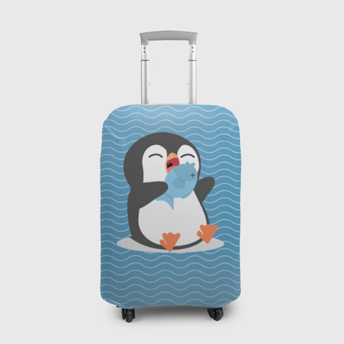 Чехол для чемодана 3D Пингвин, цвет 3D печать