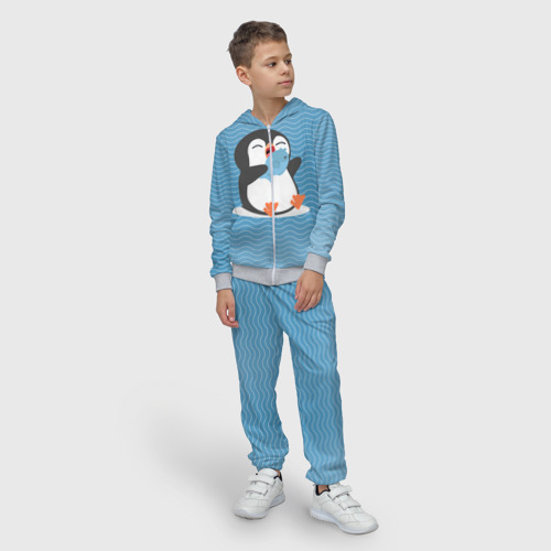 Детский 3D костюм с принтом Пингвин, фото на моделе #1