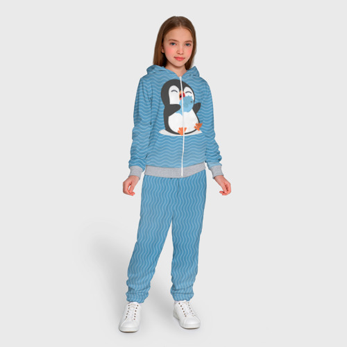 Детский 3D костюм с принтом Пингвин, вид сбоку #3