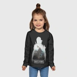 Детский лонгслив 3D Days gone силуэт Дикона - фото 2