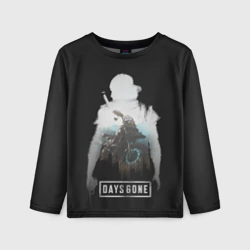 Детский лонгслив 3D Days gone силуэт Дикона