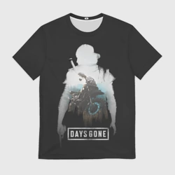 Мужская футболка 3D Days gone силуэт Дикона