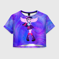 Женская футболка Crop-top 3D Twighlight Sparkle