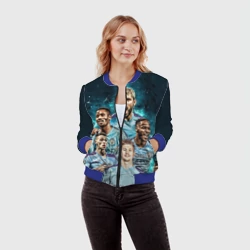 Женский бомбер 3D Манчестер Сити Серхио Агуэро - фото 2