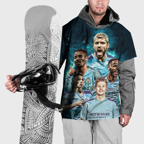 Накидка на куртку 3D Манчестер Сити Серхио Агуэро, цвет 3D печать