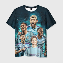 Мужская футболка 3D Манчестер Сити Серхио Агуэро