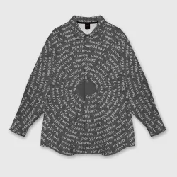 Женская рубашка oversize 3D Я понял рекурсию