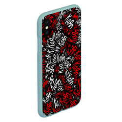 Чехол для iPhone XS Max матовый KoЯn паттерн - фото 2