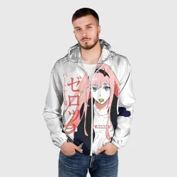 Мужская ветровка 3D Zero Two, Darling in the Franx - фото 2