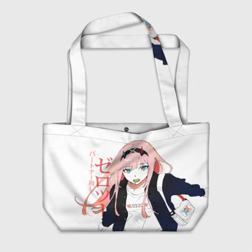 Пляжная сумка 3D Zero Two, Darling in the Franx