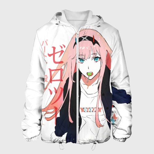 Мужская куртка 3D Zero Two, Darling in the Franx