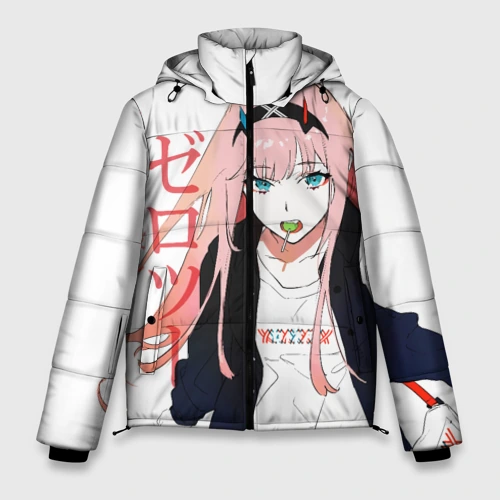 Мужская зимняя куртка 3D Zero Two, Darling in the Franx