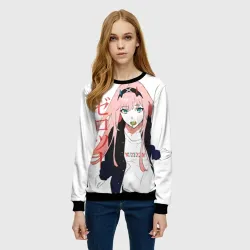 Женский свитшот 3D Zero Two, Darling in the Franx - фото 2