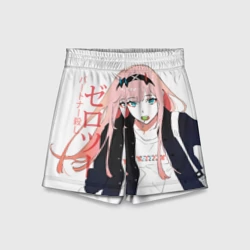 Детские спортивные шорты 3D Zero Two, Darling in the Franx