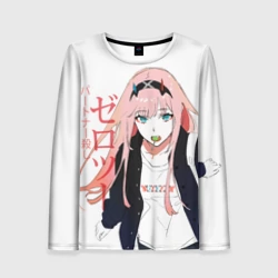 Женский лонгслив 3D Zero Two, Darling in the Franx
