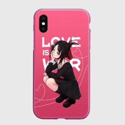 Чехол для iPhone XS Max матовый Love is war