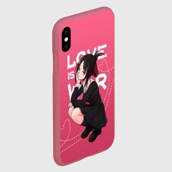 Чехол для iPhone XS Max матовый Love is war - фото 2