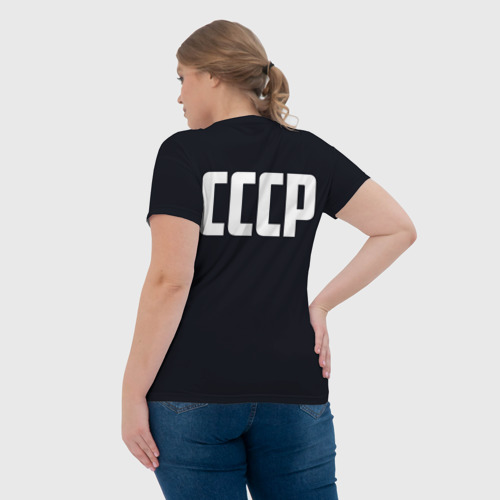 Женская футболка 3D СССР Гагарин, цвет 3D печать - фото 7