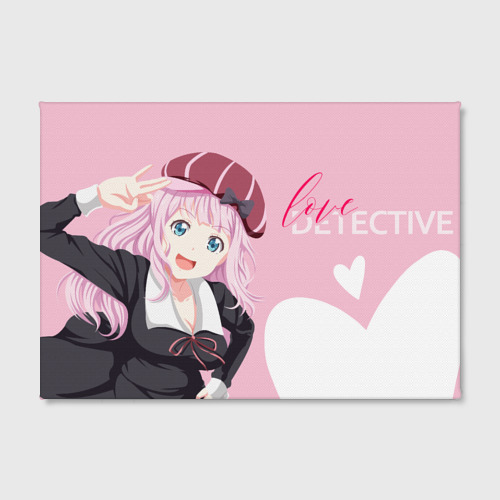 Холст прямоугольный Love Detective, цвет 3D печать - фото 2