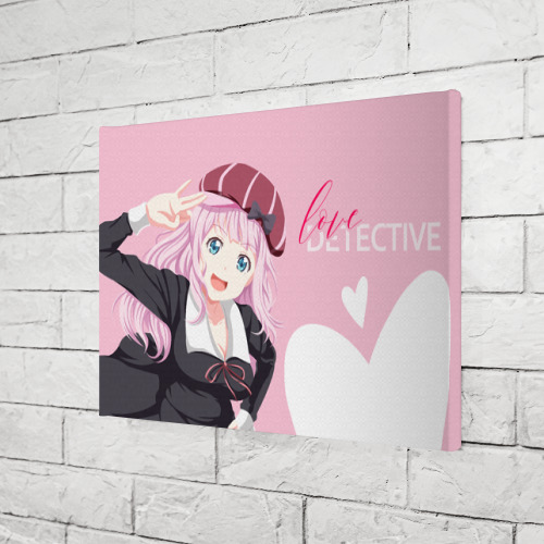 Холст прямоугольный Love Detective, цвет 3D печать - фото 3