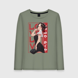 Женский лонгслив хлопок Love Кагуя