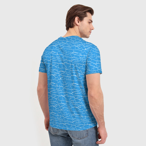 Мужская футболка 3D с принтом МАНЧЕСТЕР СИТИ | MANCHESTER, вид сзади #2
