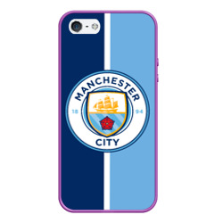 Чехол для iPhone 5/5S матовый Манчестер сити Manchester