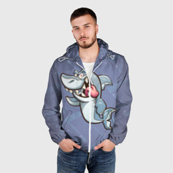 Мужская ветровка 3D Акула - фото 2