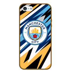 Чехол для iPhone 5/5S матовый Манчестер сити Manchester