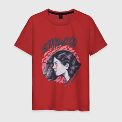 Девушка  пантера StayWild – Мужская футболка хлопок с принтом купить со скидкой в -20%