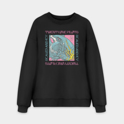 Мужской свитшот oversize без начеса хлопок Twenty One Pilots SAI