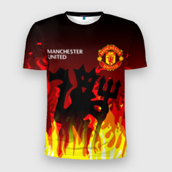 Мужская футболка 3D Slim Manchester united дьявол