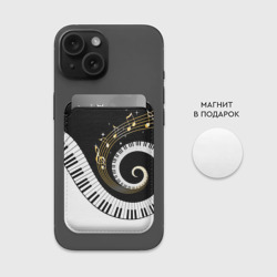 Картхолдер Magsafe магнитный Музыкальный узор - фото 2