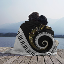 Плед 3D Музыкальный узор - фото 2