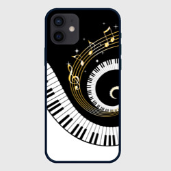 Музыкальный узор – Чехол для iPhone 12 Mini с принтом купить