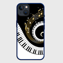 Музыкальный узор – Чехол для iPhone 14 Plus с принтом купить