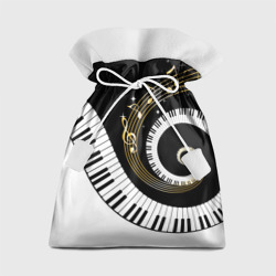 Подарочный 3D мешок Музыкальный узор