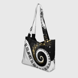 Пляжная сумка 3D Музыкальный узор - фото 2