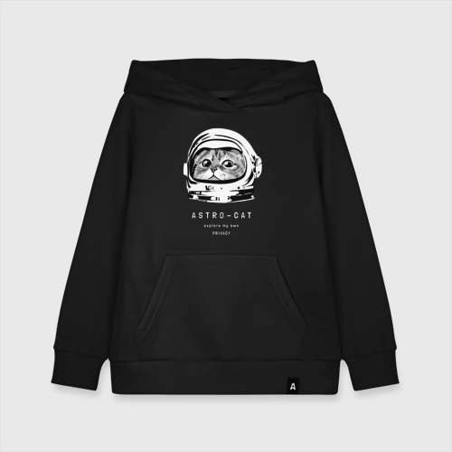 Детская толстовка хлопок ASTRONAUT CAT КОТ КОСМОНАВТ