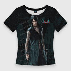 Женская футболка 3D Slim V in DMC