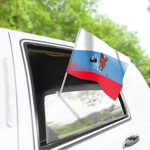 Флаг для автомобиля Русский хоккей - фото 3