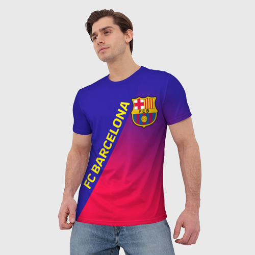 Мужская футболка 3D FC Barcelona ФК Барселона, цвет 3D печать - фото 3