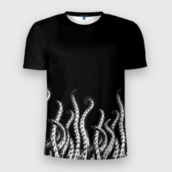 Мужская футболка 3D Slim Octopus Щупальца