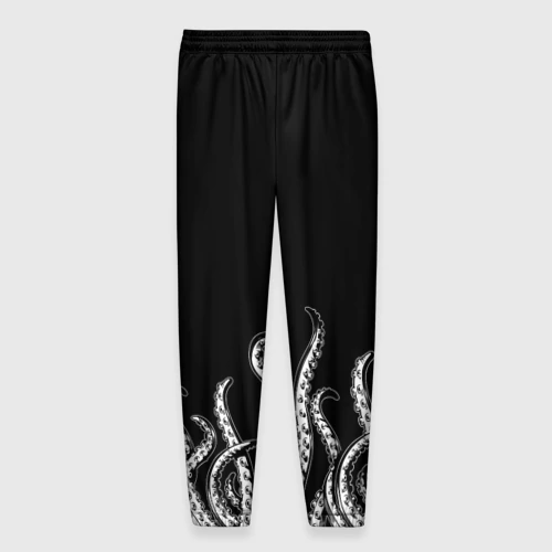 Мужские брюки 3D с принтом Octopus Щупальца, вид сзади #1