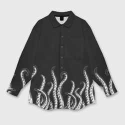Мужская рубашка oversize 3D Octopus Щупальца